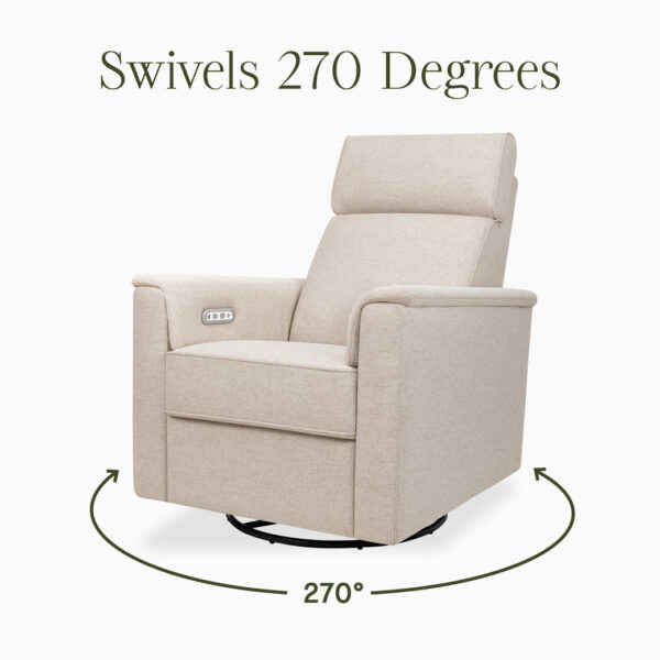 Verlain Power Glider Recliner with Adjustable Headrest – Cozy Nursery Chair - Image 7