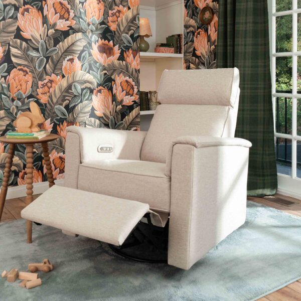 Verlain Power Glider Recliner with Adjustable Headrest – Cozy Nursery Chair - Image 13