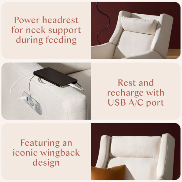 Verlain Power Recliner & Swivel Glider – Comfortable Nursery Seating - Image 9