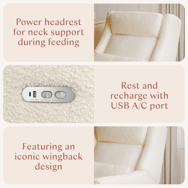 Verlain Power Recliner & Swivel Glider – Comfortable Nursery Seating - Image 45