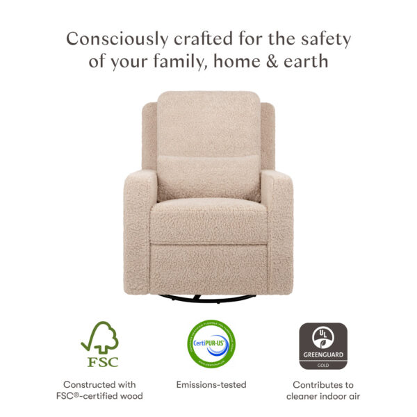 Verlain Recliner & Swivel Glider – Cozy Nursery Seating Chair - Image 9