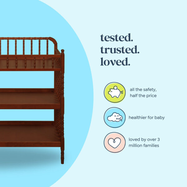 Verlain Wooden Changing Table – Sturdy & Stylish Baby Care Station - Image 14
