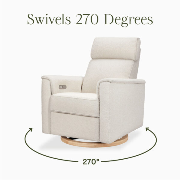 Verlain Power Glider Recliner with Adjustable Headrest – Cozy Nursery Chair - Image 45