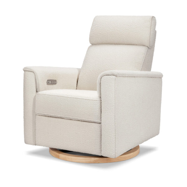 Verlain Power Glider Recliner with Adjustable Headrest – Cozy Nursery Chair - Image 43