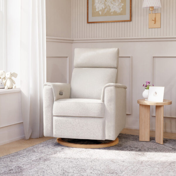 Verlain Power Glider Recliner with Adjustable Headrest – Cozy Nursery Chair - Image 51