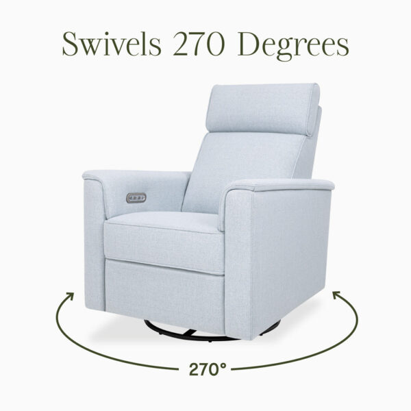 Verlain Power Glider Recliner with Adjustable Headrest – Cozy Nursery Chair - Image 22