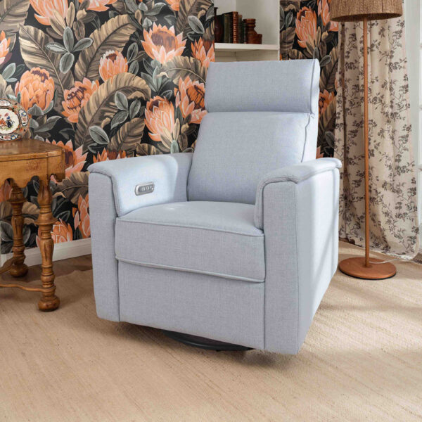 Verlain Power Glider Recliner with Adjustable Headrest – Cozy Nursery Chair - Image 27