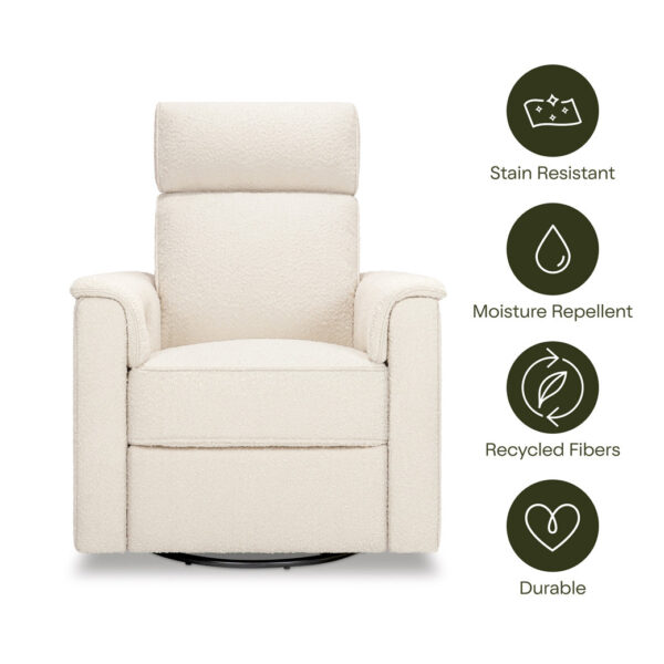 Verlain Power Glider Recliner with Adjustable Headrest – Cozy Nursery Chair - Image 38