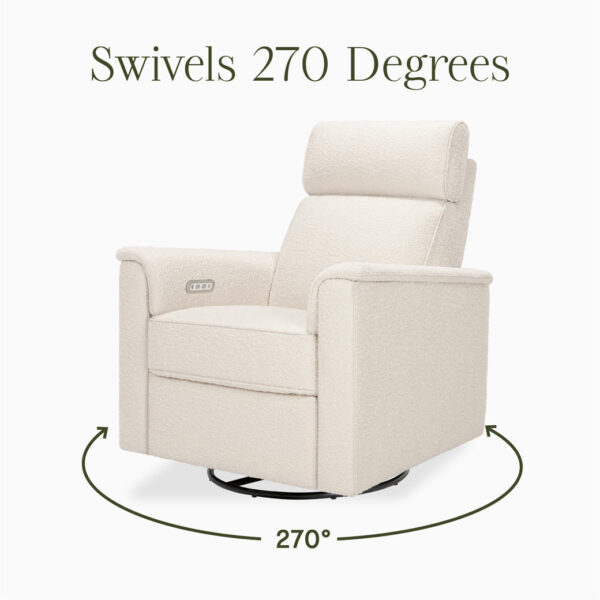 Verlain Power Glider Recliner with Adjustable Headrest – Cozy Nursery Chair - Image 40