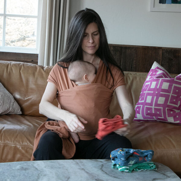 Verlain Organic Cotton Baby Wrap – Soft & Breathable Newborn Carrier - Image 20
