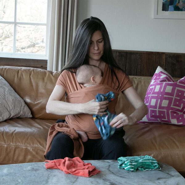 Verlain Organic Cotton Baby Wrap – Soft & Breathable Newborn Carrier - Image 18
