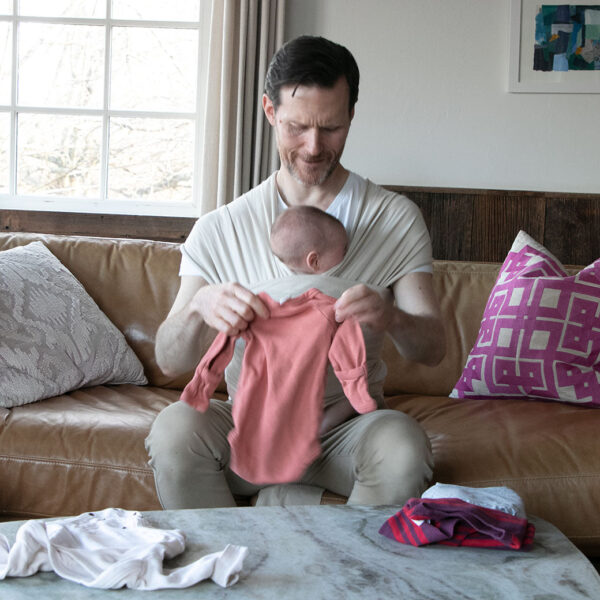Verlain Organic Cotton Baby Wrap – Soft & Breathable Newborn Carrier - Image 10